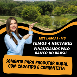 4 HECTARES EM SETE LAGOAS DIRETO COM O PROPRIETÁRIO